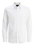 Jprblabarnes Detail Dobby L/S Shirt Sn Tops Shirts Business White Jack...