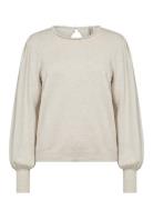 Sc-Dollie Tops Knitwear Jumpers Cream Soyaconcept