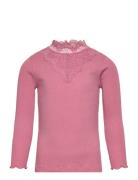 T-Shirt Ls Tops T-shirts Long-sleeved T-shirts Pink Creamie