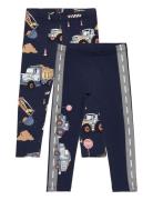 Leggings 2 Pack Trucks Bottoms Leggings Navy Lindex