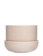 Nappula Plant Pot W.saucer Beige 170X130 Home Decoration Flower Pots B...