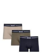 Trunk 3P Bold Boksershorts Navy BOSS