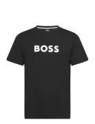 T-Shirt Rn Tops T-shirts Short-sleeved Black BOSS