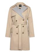 Cifena Trench Coat Kåpe Beige BOSS