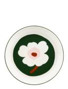 Unikko Plate 20,5 Cm Home Tableware Plates Small Plates Green Marimekk...