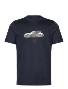 C-Thompson 71_Ps Tops T-shirts Short-sleeved Navy BOSS