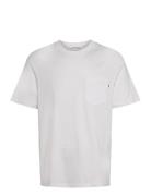 Wwbobby Pocket Tshirt Tops T-shirts Short-sleeved White Wood Wood