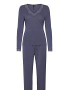 Pajama Set Pyjamas Blue Hunkemöller