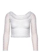 Adoni Off Shoulder Top Tops T-shirts & Tops Long-sleeved White Bardot