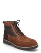 Barbour Sheene Moc Toe Støvletter Med Snøring Brown Barbour