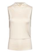 Esensa Tops T-shirts & Tops Sleeveless Cream BOSS