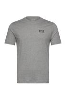 T-Shirt Tops T-shirts Short-sleeved Grey EA7