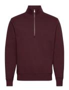 Perkins-Neck Sweater With Zip Tops Sweat-shirts & Hoodies Sweat-shirts...