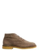 Slhricco Suede Chukka Boot Støvletter Med Snøring Beige Selected Homme