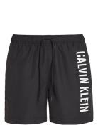 Medium Drawstring Badeshorts Black Calvin Klein