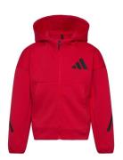 J Z.n.e.fz Tops Sweat-shirts & Hoodies Hoodies Red Adidas Sportswear