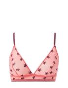 Mesh Triangle Bralette Lingerie Bras & Tops Soft Bras Bralette Pink Un...