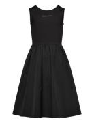 Back Detail Punto Dress Dresses & Skirts Dresses Partydresses Black Ca...