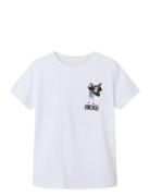 Nkmdio Piece Ss Nreg Top Box Noos Vde Tops T-shirts Short-sleeved Whit...