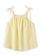 Sia Top - Poplin Tops T-shirts & Tops Sleeveless Yellow STUDIO FEDER