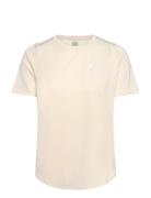 Road Ss Top Sport T-shirts & Tops Short-sleeved Cream Asics